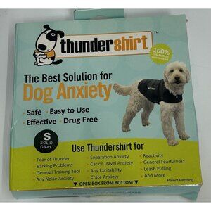 Thundershirt Dog S Small 15-25lbs Solid Gray Best Solution for Anxiety
